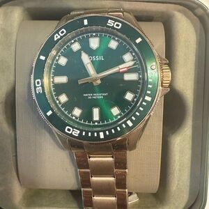 Fossil Gold and Tan Watch